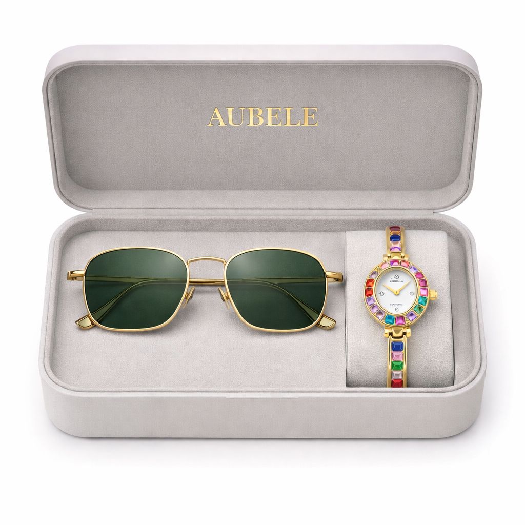 [PAGUE 1 - LEVE 2] Relógio Aurora + Óculos Clássic de BRINDE + Frete Grátis